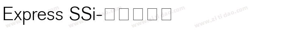 Express SSi字体转换